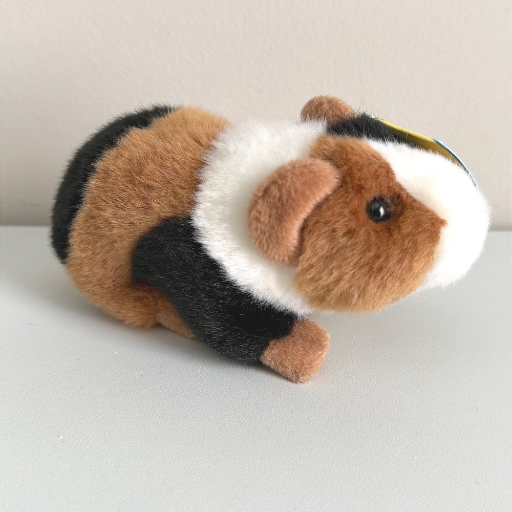 Tiger Tale Toys Gigi the Guinea Pig Tricolor Plush Realistic Stuffed Animal NWT